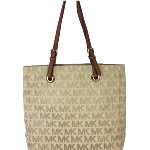 Michael Kors bag tan/camel color Signature Jet set tote bag